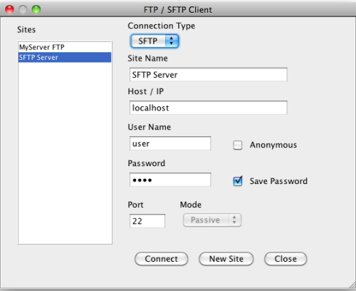 FTP SFTP Connection Wizard
