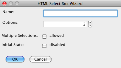HTML Select Box Tag Tool
